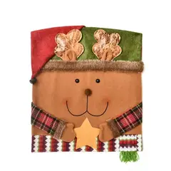 VATYERTY - 1 Uds Decoración Navideña Funda Para Silla De Comedor Santa Claus