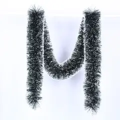 VATYERTY - 2m Tira De Fieltro De Lana Con Copos De Nieve De Navidad blanco