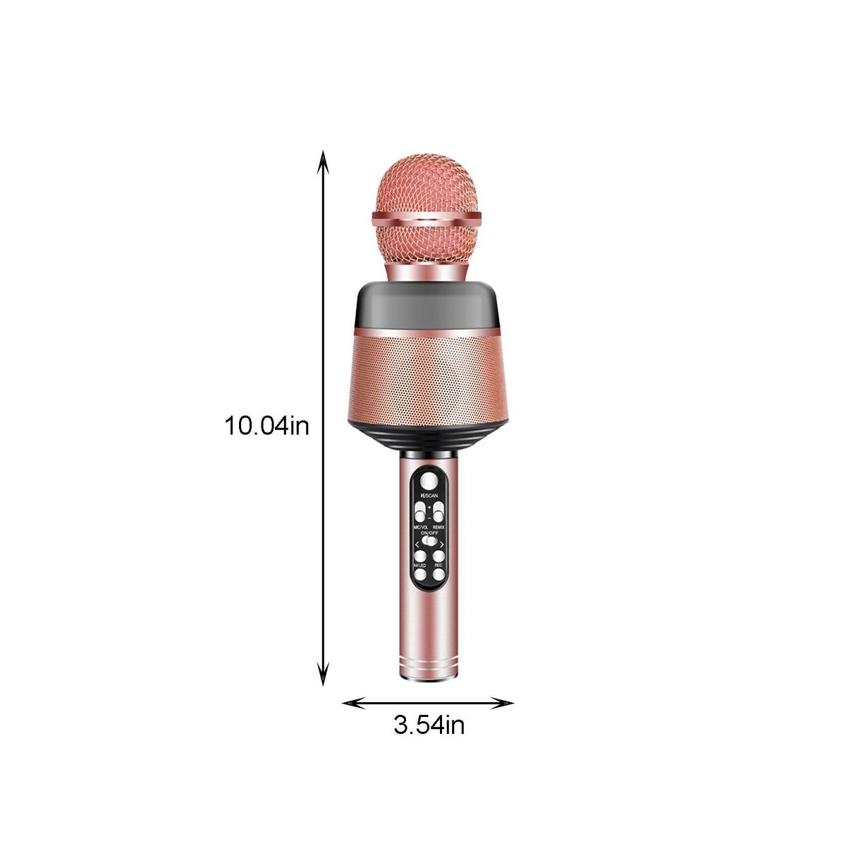 KUANGYE - Micrófono Inalámbrico Bluetooth Karaoke Led Ultravoice