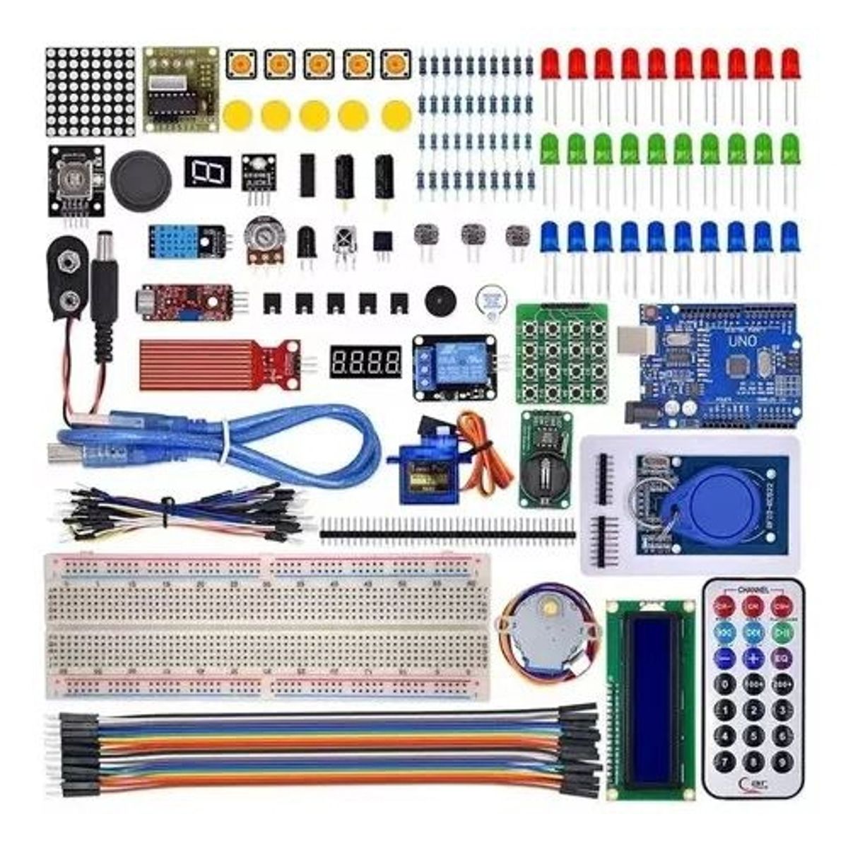 KUANGYE - Kit Starter Arduino Compatible Con Avanzado Libro Y Caja