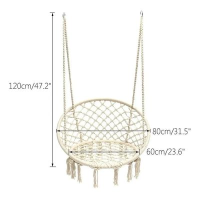 Imagen 2 del producto Silla Hamaca Colgante Para Terraza O Jardín