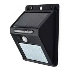 GENERICO - Pack X2 Aplique Luz Led Solar Con Sensor De Movimiento