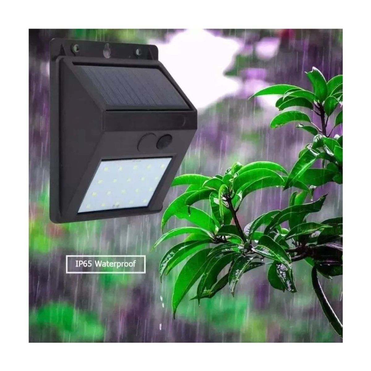 GENERICO - Pack X2 Aplique Luz Led Solar Con Sensor De Movimiento