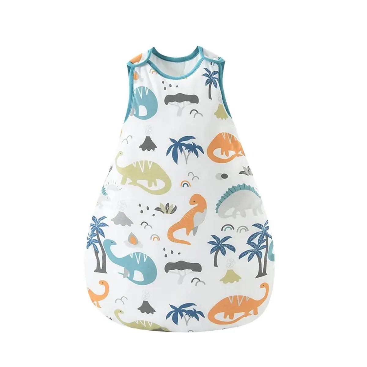 KIVARA - Saquito De Dormir Bebe Saco De Dormir Dinosaurios Tog 1,5 - Blanco