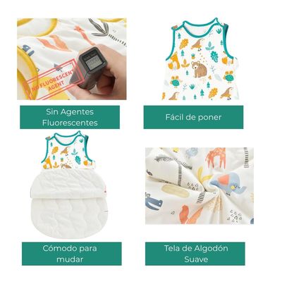 Imagen 2 del producto Saquito De Dormir Bebe Saco De Dormir Fox Tog 1,5 - Blanco