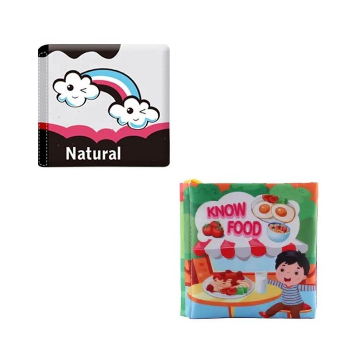 KIVARA - Pack 2 Libro Sensorial Interactivo Alto Contraste Diseño C