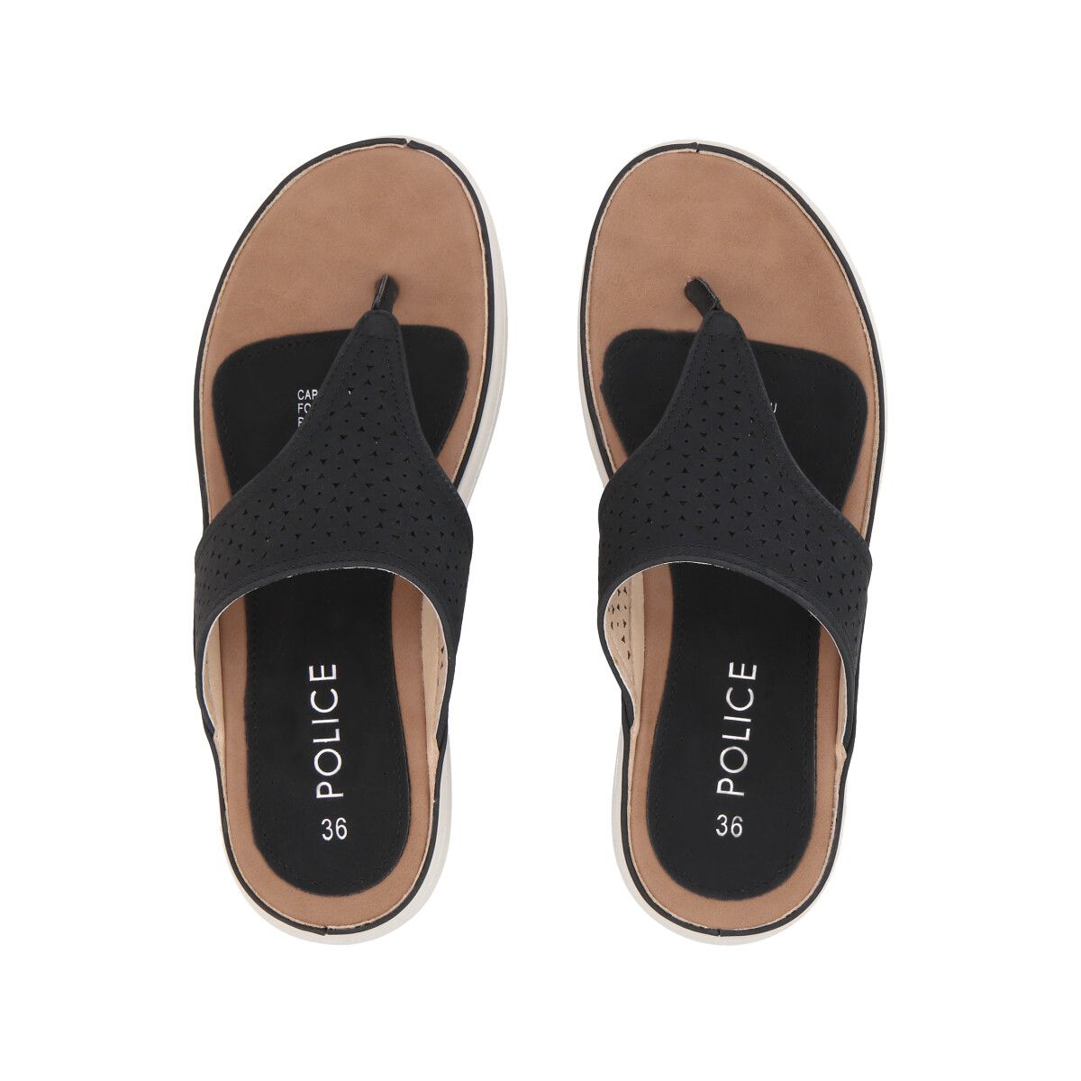 POLICE - Sandalia Mujer Negro Jose Police