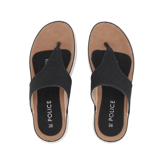 POLICE - Sandalia Mujer Negro Jose Police