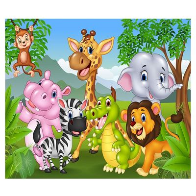 Imagen 2 del producto Alfombra Infantil Selva 80X120 Cm Tapete Dormitorio Sala