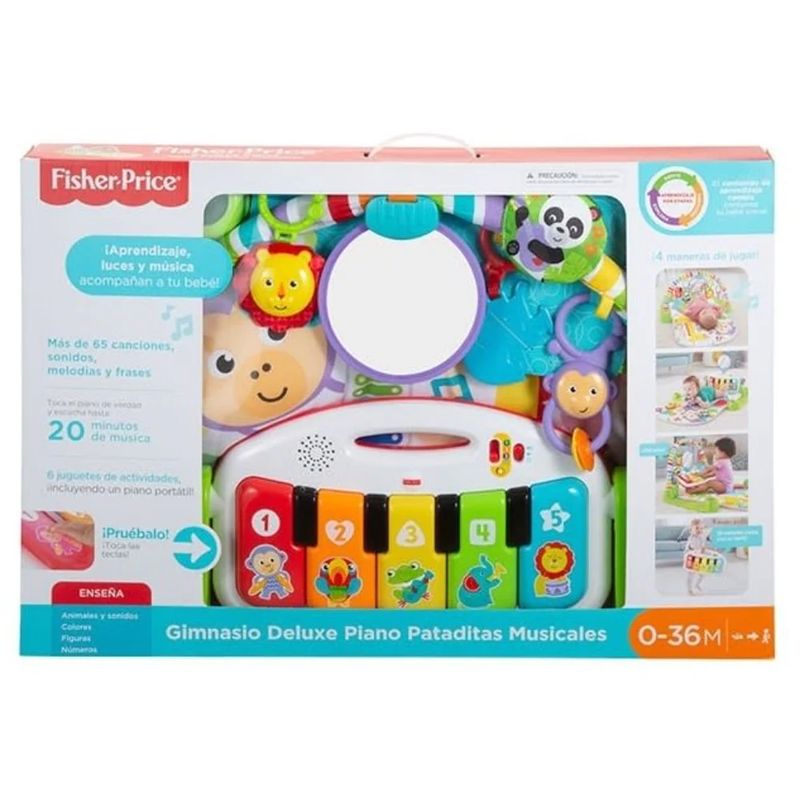 FISHER PRICE - Gimnasio Deluxe Piano Pataditas Musicales Fisher Price