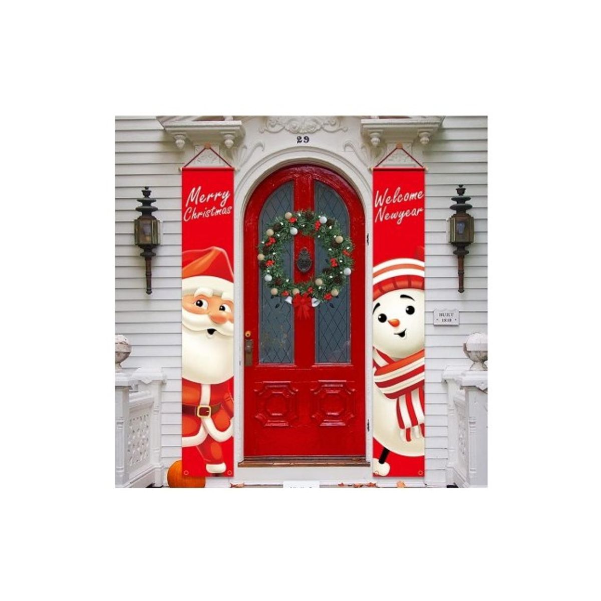 GENERICO - Navidad Set 2 Pendones 30x180 CM