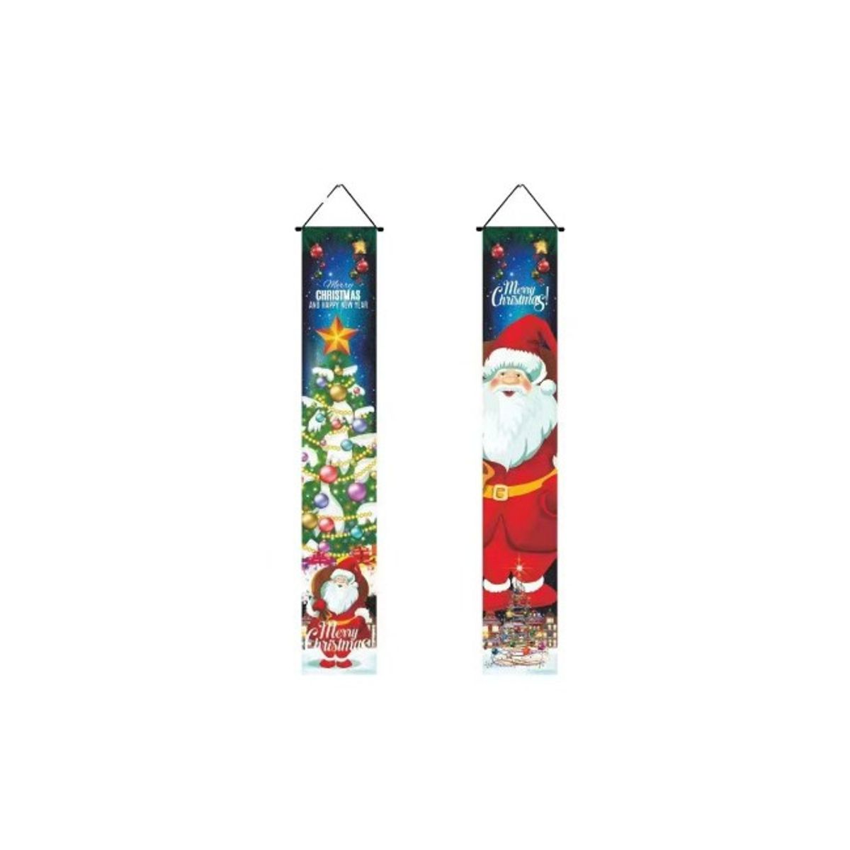 GENERICO - Navidad Set 2 Pendones 30x180 CM