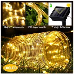 GENERICO - Manguera Tubo Led Solar Tubo Flexible 10 Metros CALIDAS