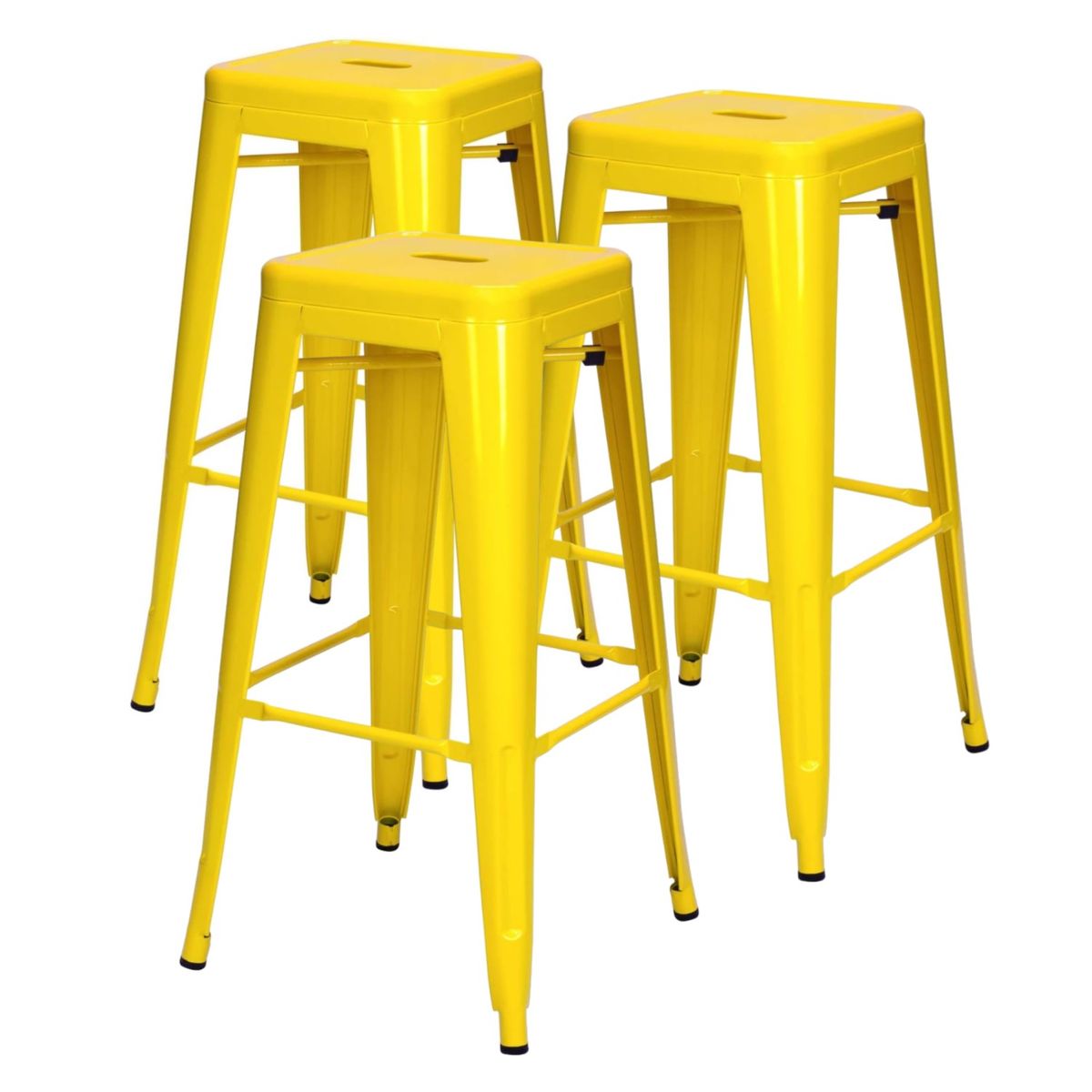 PROCHEF - Pack 3 Unidades Piso Alto Tolix Amarillo Brillante