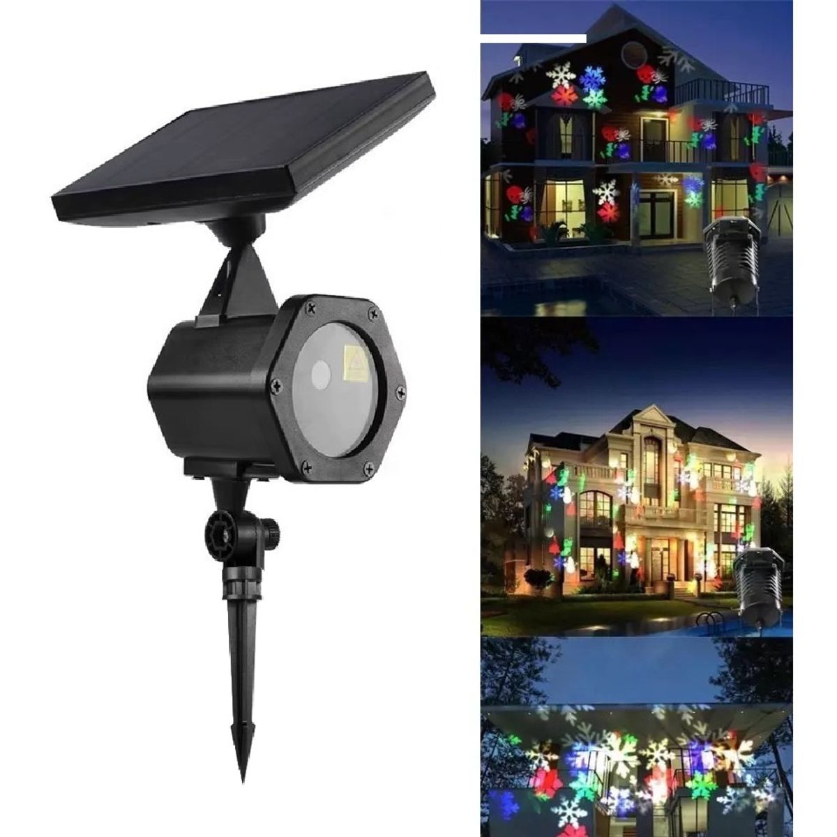 GENERICO - Proyector Laser Solar Con Movimiento Navidad Exterior