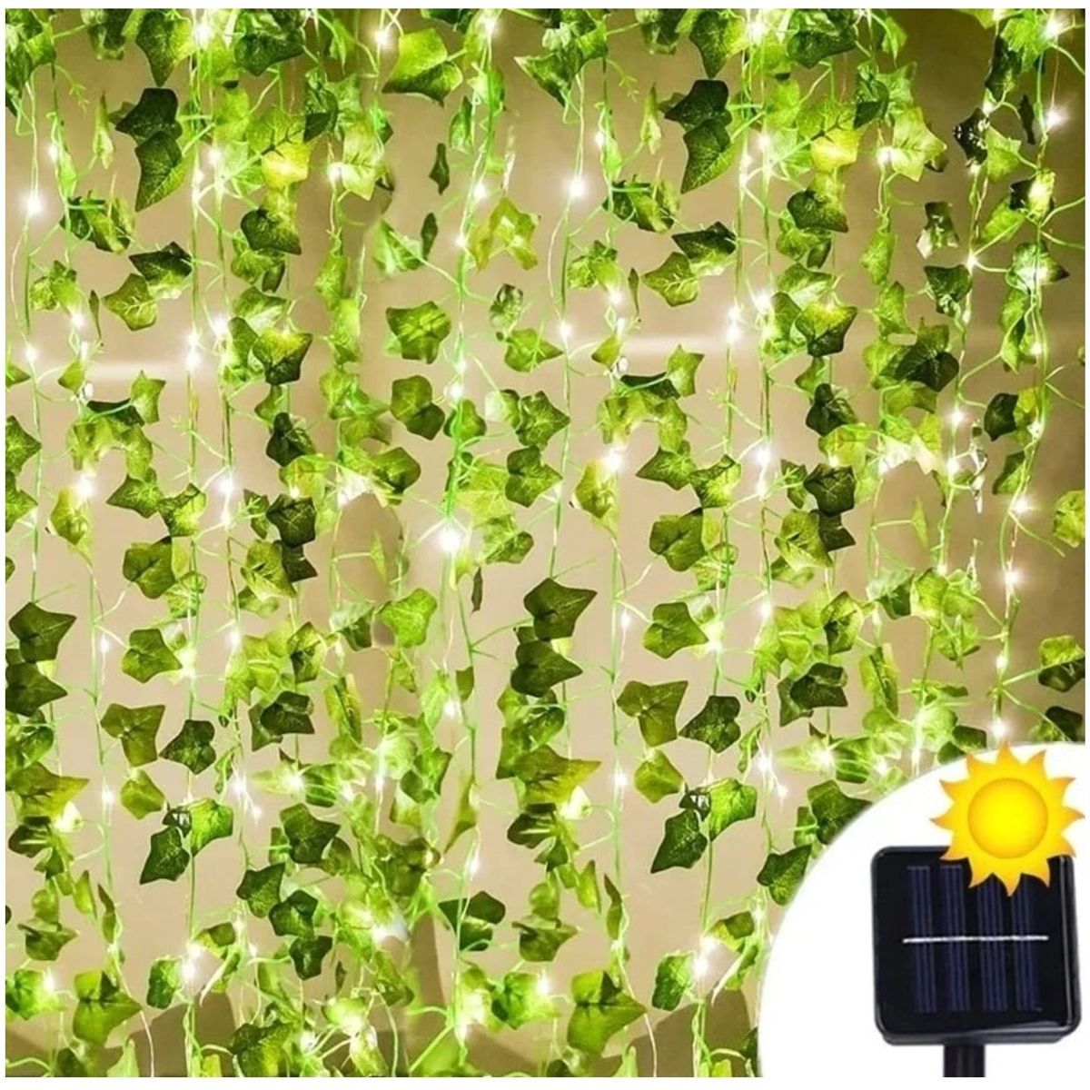 GENERICO - Enredadera Guirnalda Solar Hojas De 3m ancho x 1m