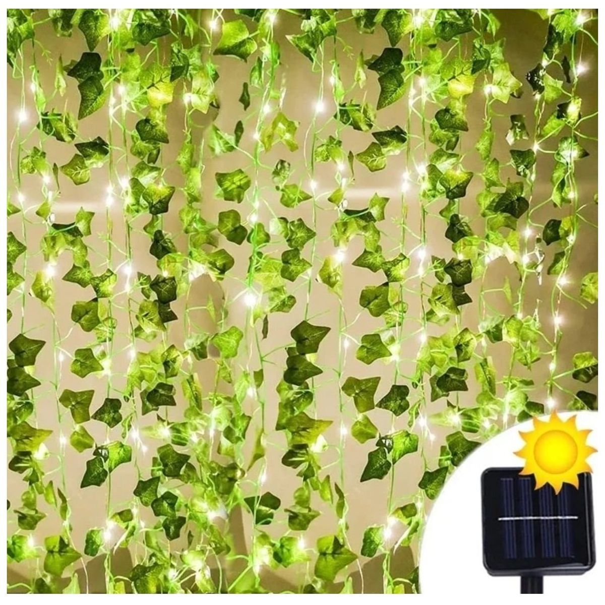 GENERICO - Enredadera Guirnalda Solar Hojas De 3m ancho x 1m