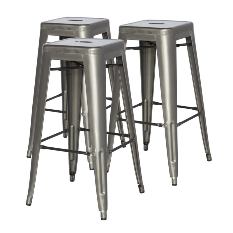 PROCHEF - Pack 3 Unidades Piso Alto Tolix Gris Gunmetal