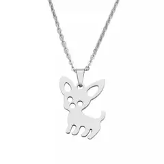 GENERICO - Collar Perrito Mascota Dog Acero Inoxidable Colgante Unisex