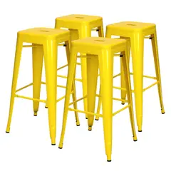 PROCHEF - Pack 4 Unidades Piso Alto Tolix Amarillo Brillante