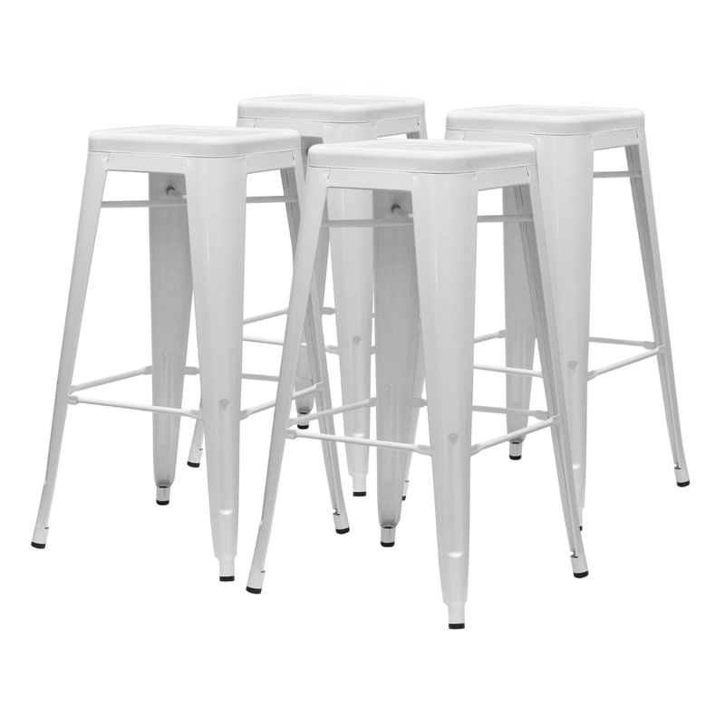 PROCHEF - Pack 4 Unidades Piso Alto Tolix Blanco Brillante