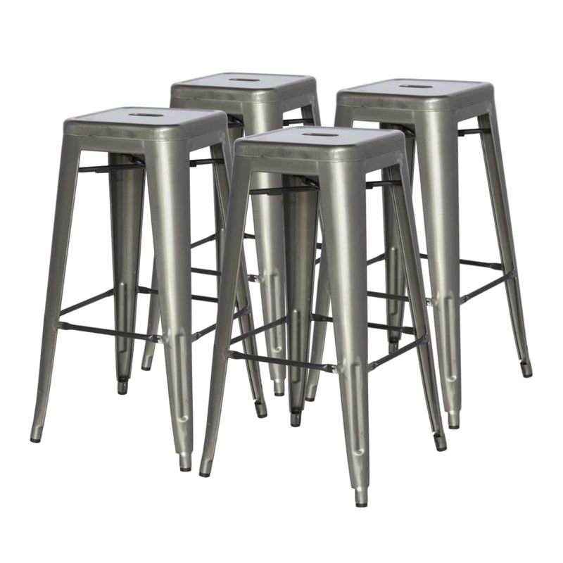 PROCHEF - Pack 4 Unidades Piso Alto Tolix Gris Gunmetal