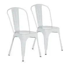 PROCHEF - Pack 2 Unidades Silla Tolix Blanco Brillante