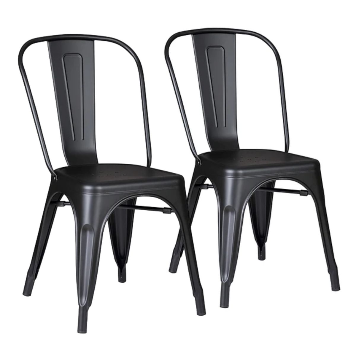 PROCHEF - Pack 2 Unidades Silla Tolix Negro Mate