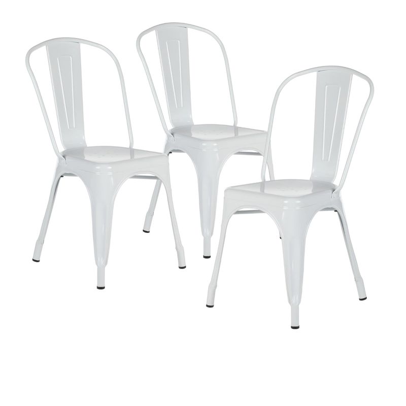 PROCHEF - Pack 3 Unidades Silla Tolix Blanco Brillante