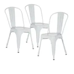 PROCHEF - Pack 3 Unidades Silla Tolix Blanco Brillante
