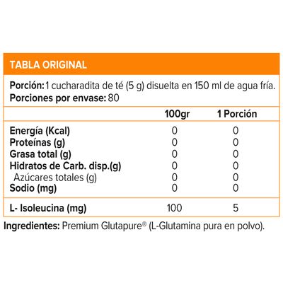 Imagen 2 del producto Glutapure, Glutamina (400 gr) - Original