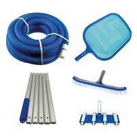 Limpiafondos Piscina + Pértiga 2.4m + Accesorios