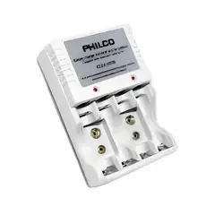 PHILCO - Cargador para pilas 4 AA/AAA sin pilas incluidas