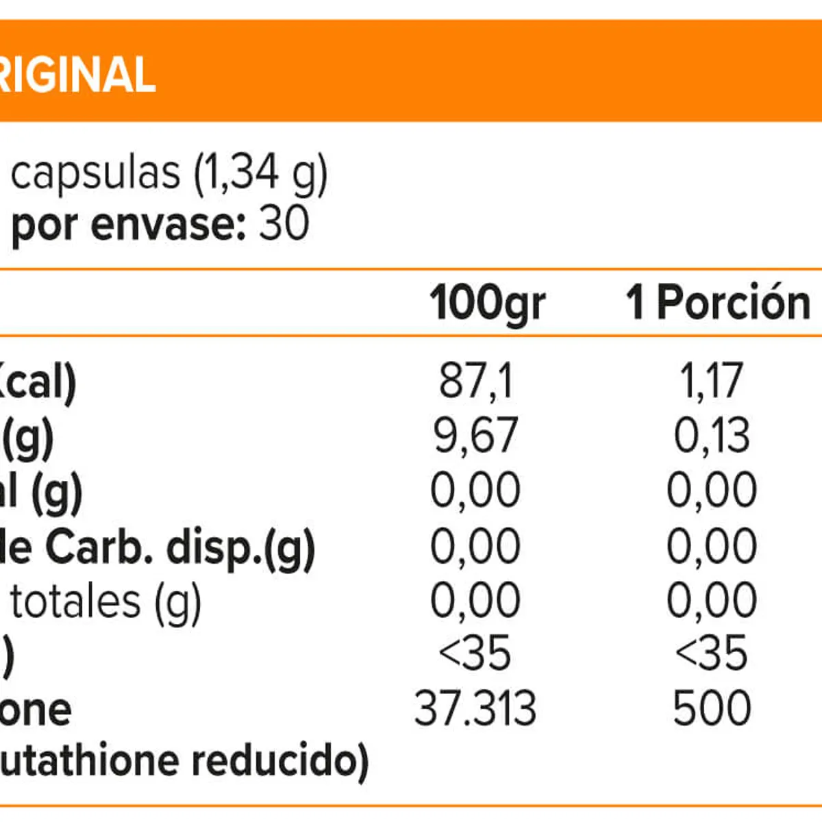 NUTRAPHARM - L-GLUTATHIONE 60 CAPS, NP
