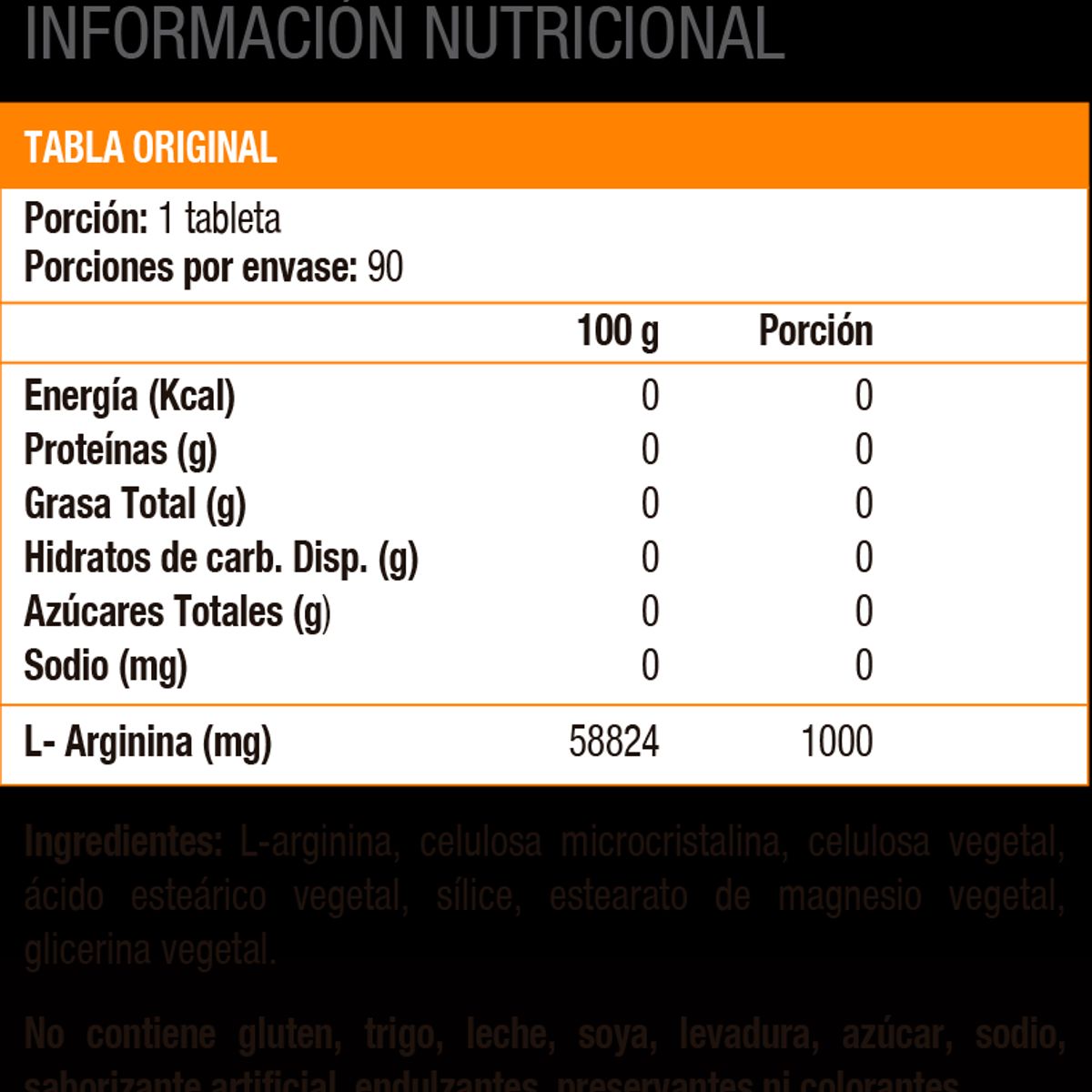 SOLGAR - L-Arginine 1000 Mg, Arginina (90 Tabs) - Original