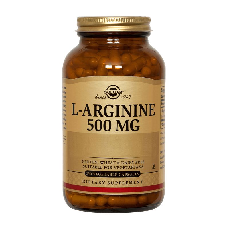 SOLGAR - L-Arginine 500 mg, Arginina (250 caps) - Original