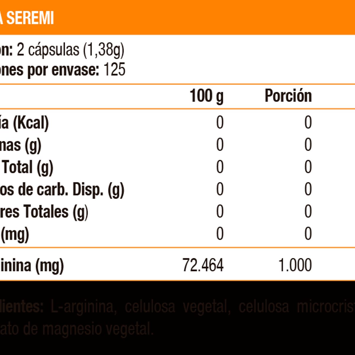 SOLGAR - L-Arginine 500 mg, Arginina (250 caps) - Original