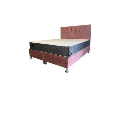 Imagen 2 del producto Cama HVM FULL  Colchon de Resortes Resp Palo Rosa Lineal Pmadera