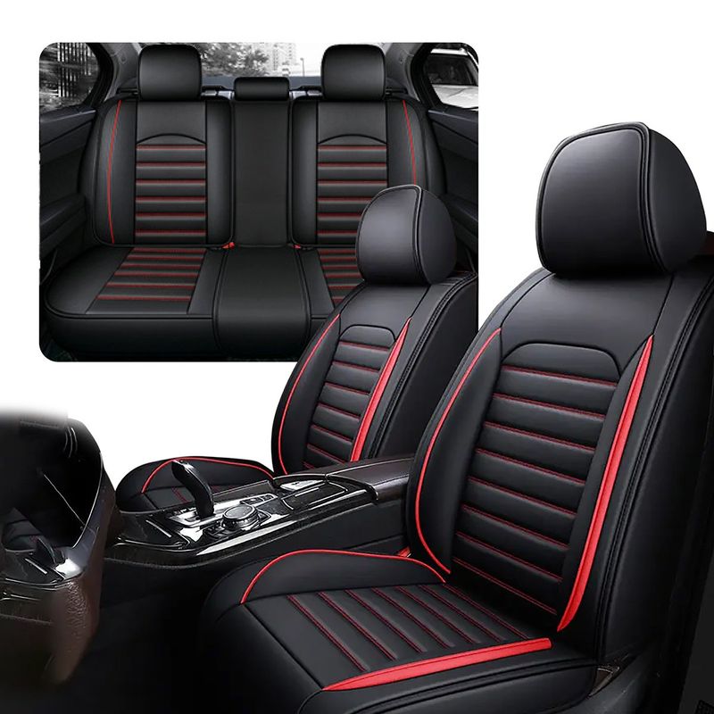 GALANTA - Funda Cubre Asiento Ecocuero Galanta Set 5 Asientos Luxury