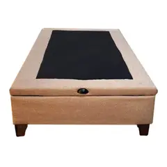 MUEBLES HVM - Base HVM Baul 1.5 P Beige Pmadera