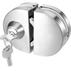 KUANGYE - Cerradura Chapa De Perilla Acero Inoxidable Para Puertas De Vidrio