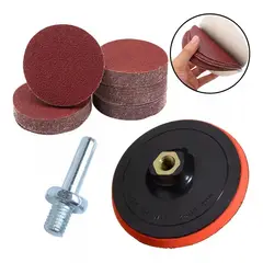 KUANGYE - Kit Disco Base Velcro +70 Lija 5 Pulgadas Pulir Taladro /uss