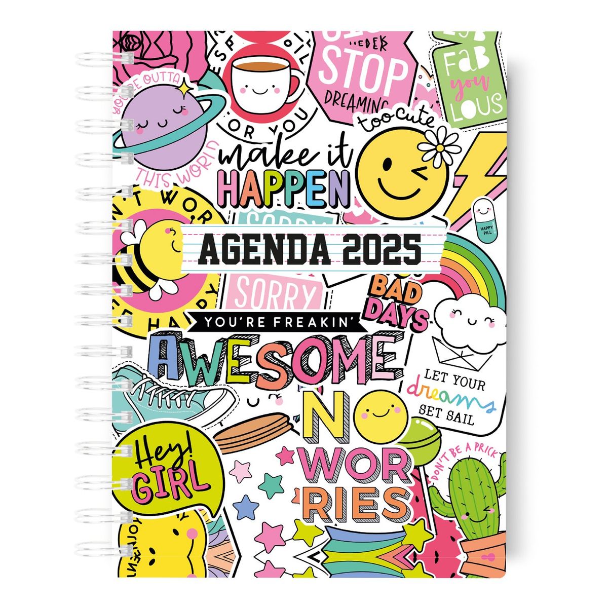FIESTAS EN PAPEL - Agenda Sticker 2026 planificacion mensual, semanal