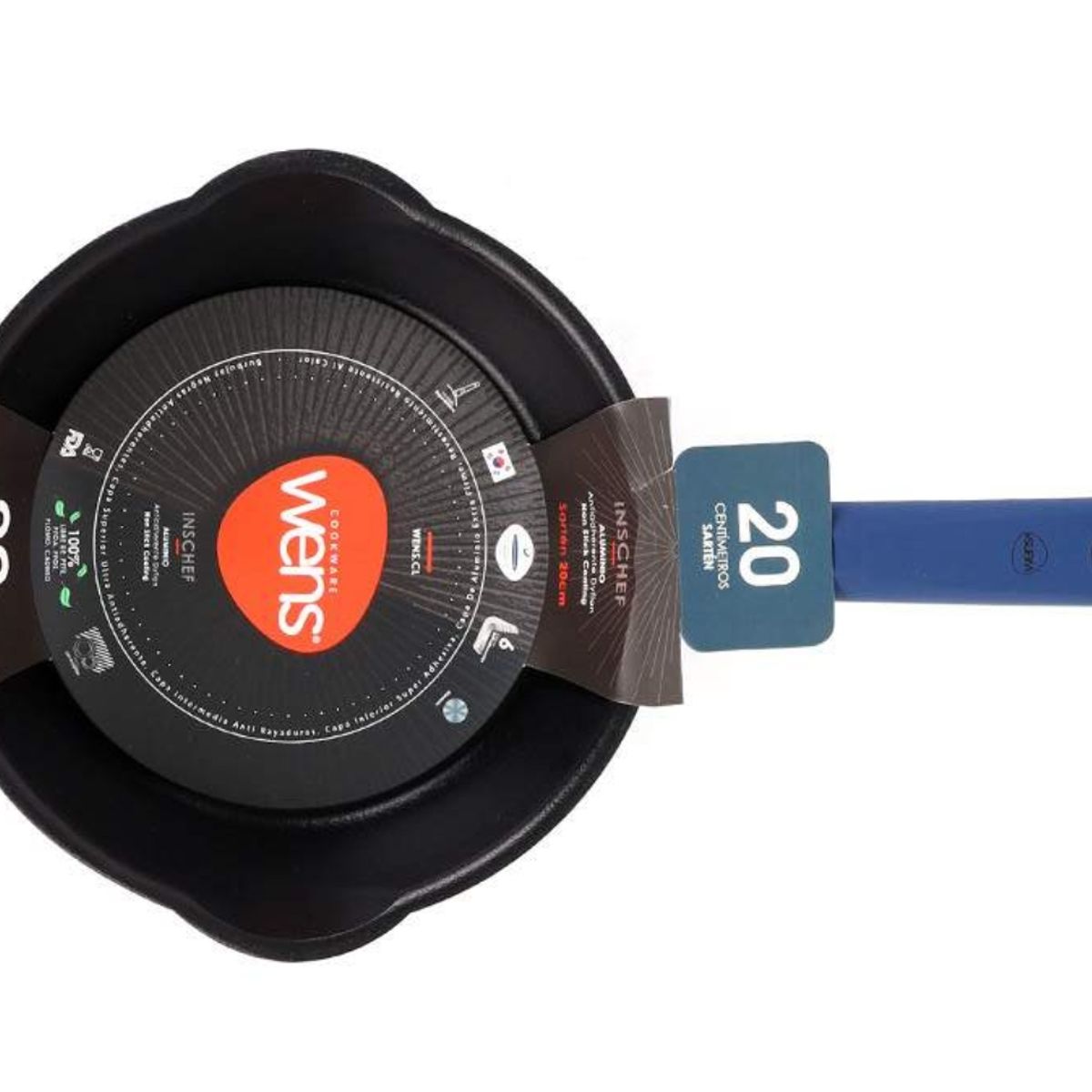 WENS - Sarten 20 cm de Aluminio prensado azul Inschef