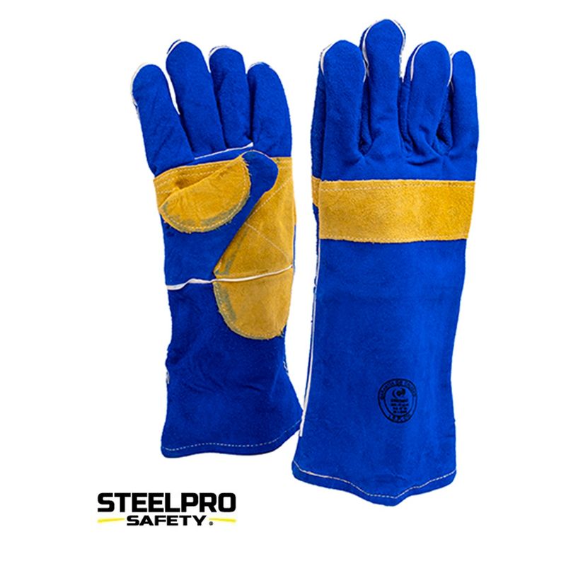 GENERICO - Guante Soldador Azul Kevlar 15'' Pack 10 Unidades