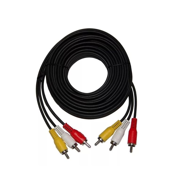 GENERICO - Cable 3 RCA a 3 RCA de 1.5 Metros
