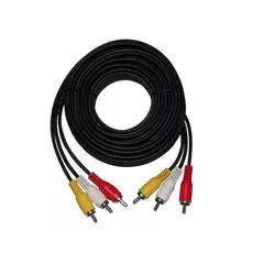 GENERICO - Cable 3 RCA a 3 RCA de 1.5 Metros