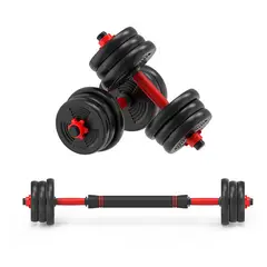 SPORTIME - Set de Mancuernas de 30 Kg con Unión Red