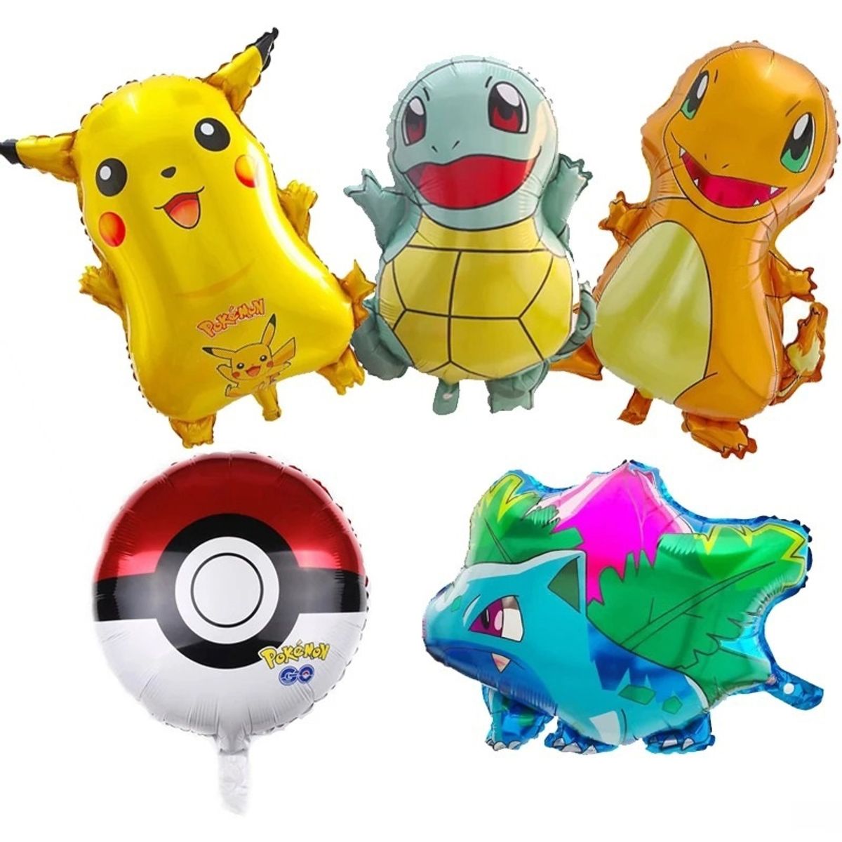 GENERICO - SET DE 5 GLOBOS METALIZADOS 50CM A 60CM