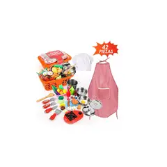 GENERICO - Cocina De Juguetes 42 Piezas Set Kits Y Comidas Para Niños